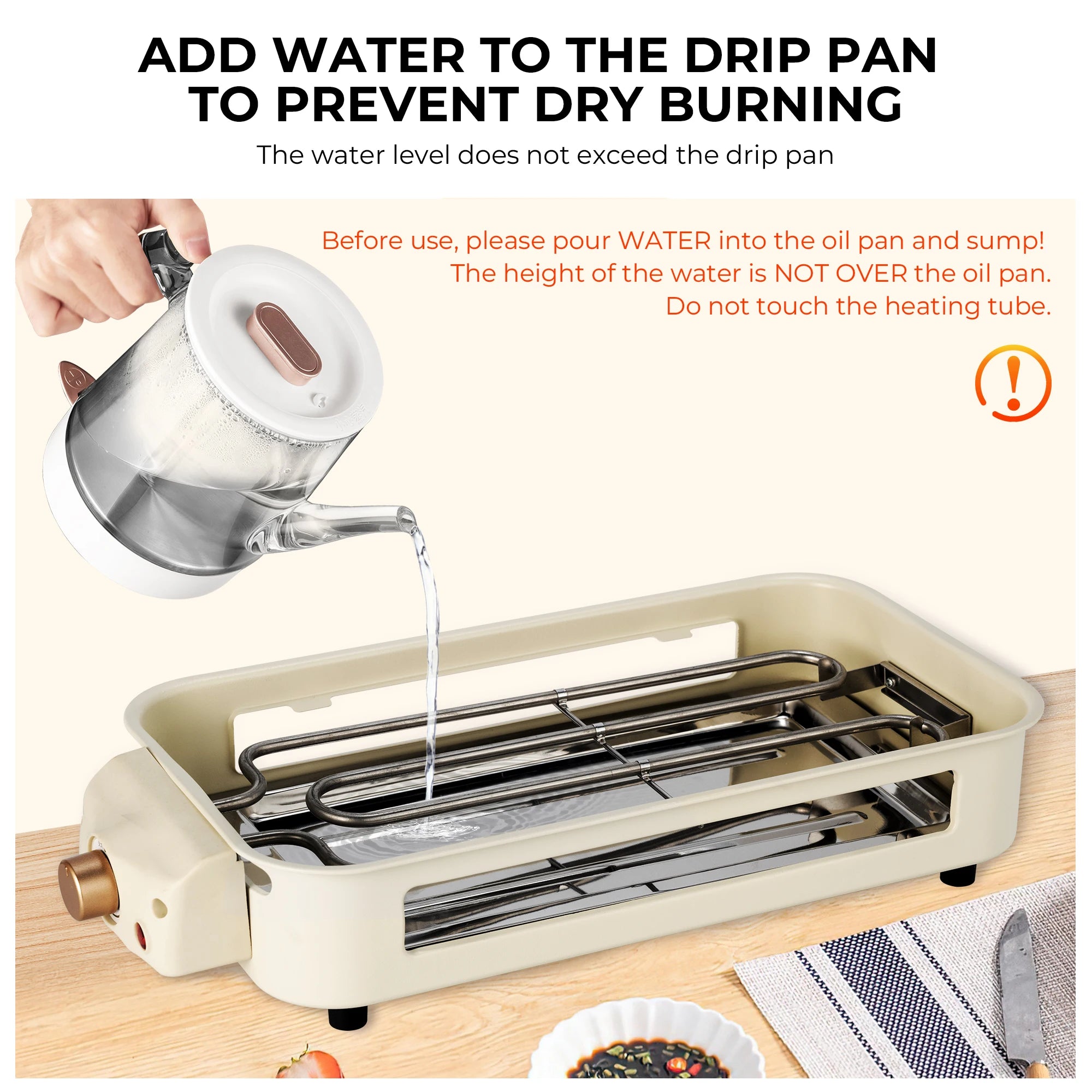 Smokeless Electric Grill with 4 Cheese Pans