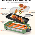 Smokeless Electric Grill with 4 Cheese Pans
