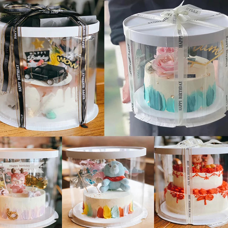4/6inch PVC Clear Cake Boxes