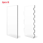 2pcs Acrylic Cake Scraper Set