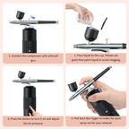 Airbrush Kit for Painting Cake