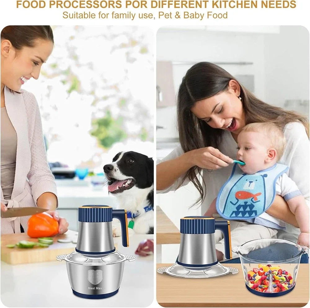 5L Electric Meat Grinders Vegetable Slicer
