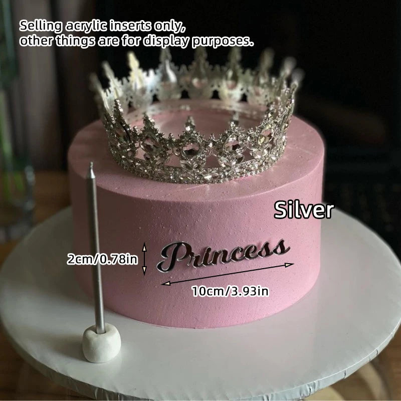 Cake Topper Acrylic for Girls Birthday Party