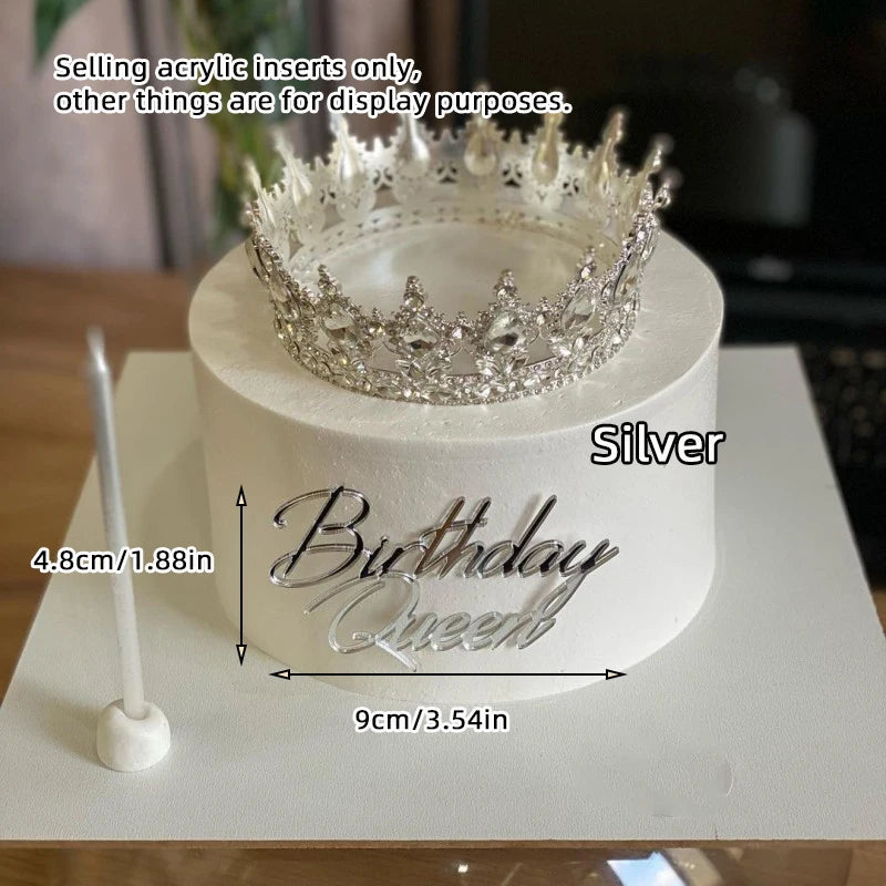 Cake Topper Acrylic for Girls Birthday Party