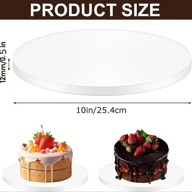 3Pcs White Cake Board Multi Layer