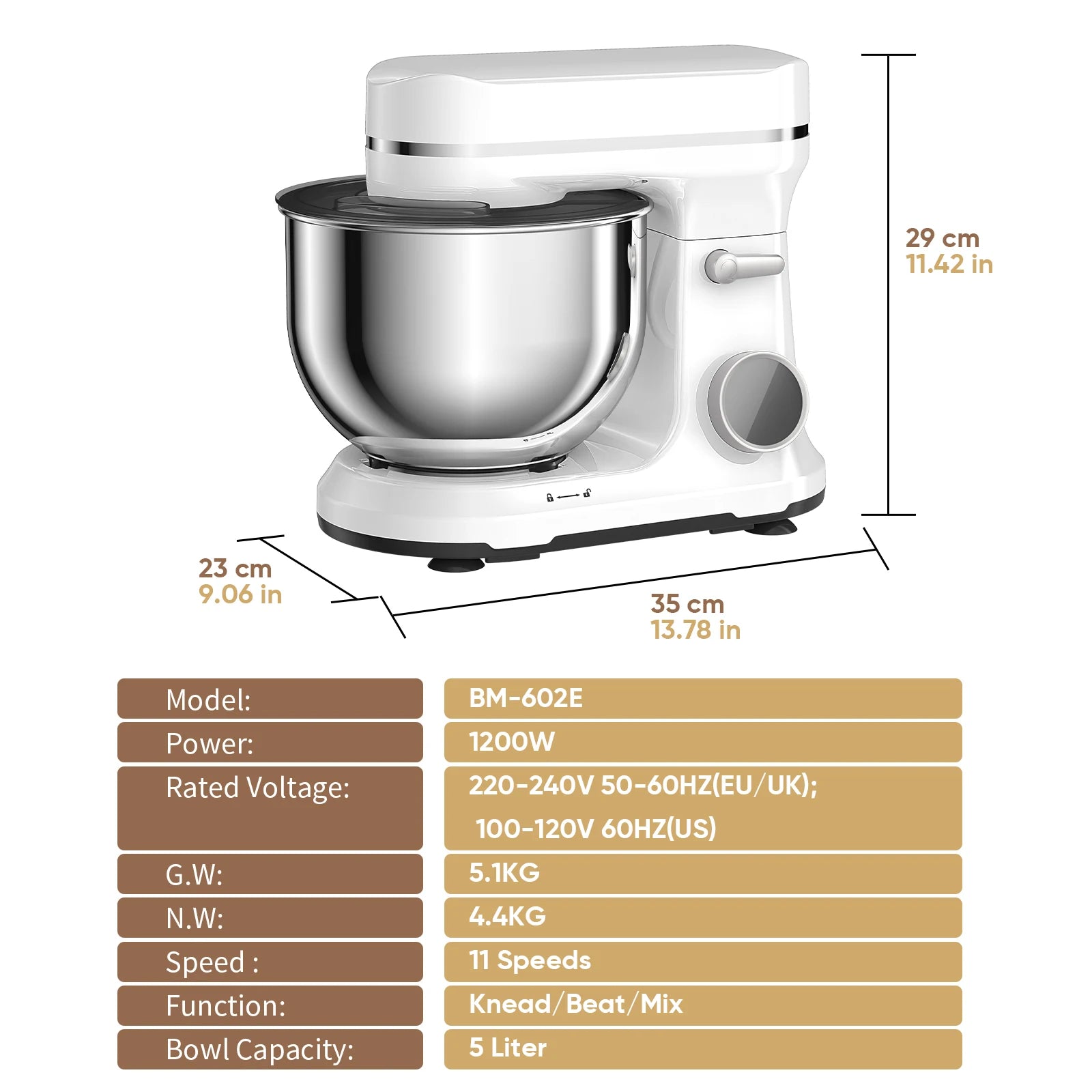 5L Kitchen Stand Mixer