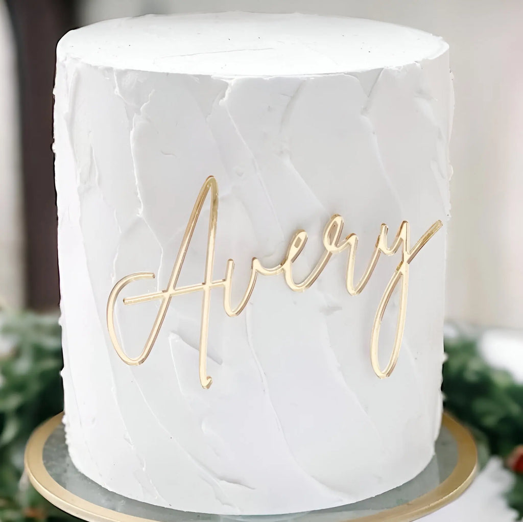 Acrylic Name Sign Cake Topper