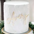 Acrylic Name Sign Cake Topper