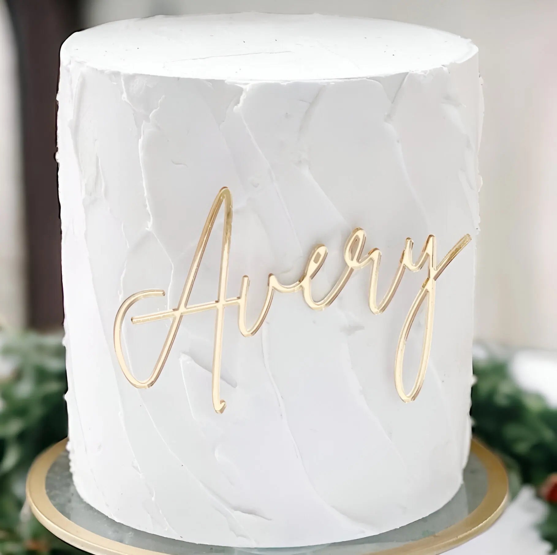 Acrylic Name Sign Cake Topper