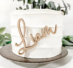 Acrylic Name Sign Cake Topper