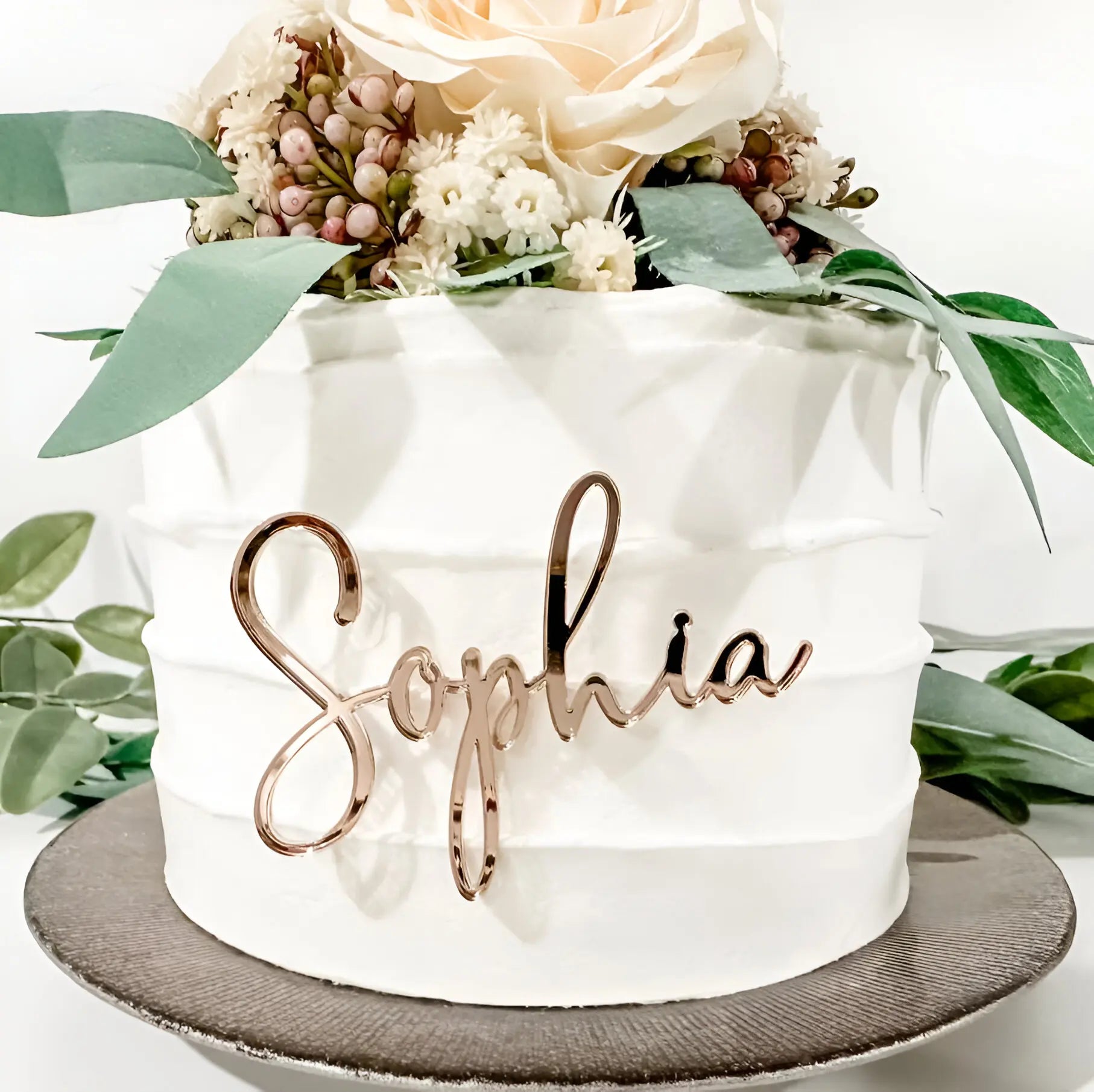 Acrylic Name Sign Cake Topper