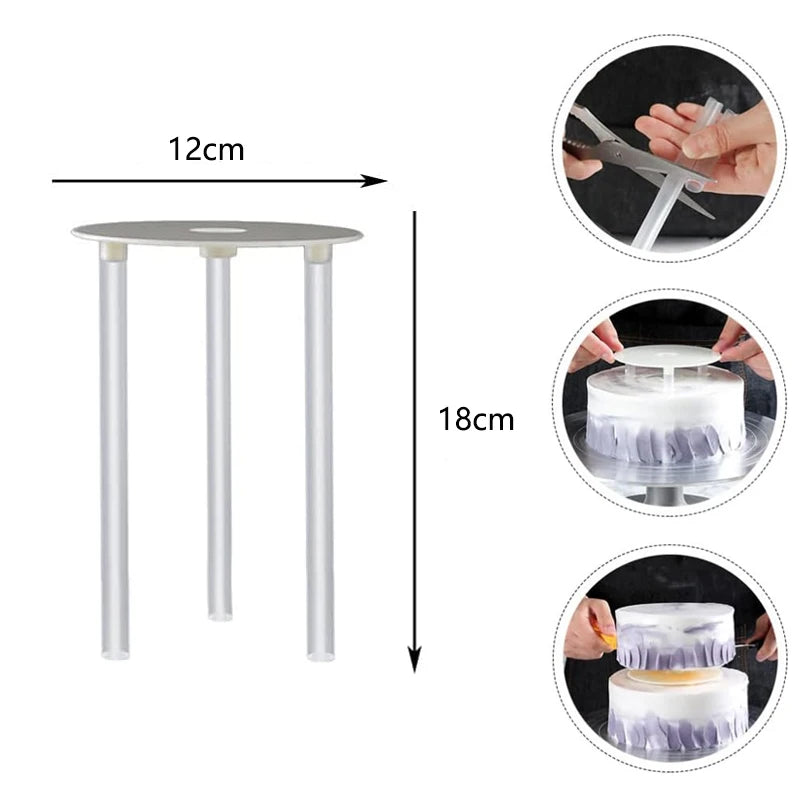 Cake layer support frame