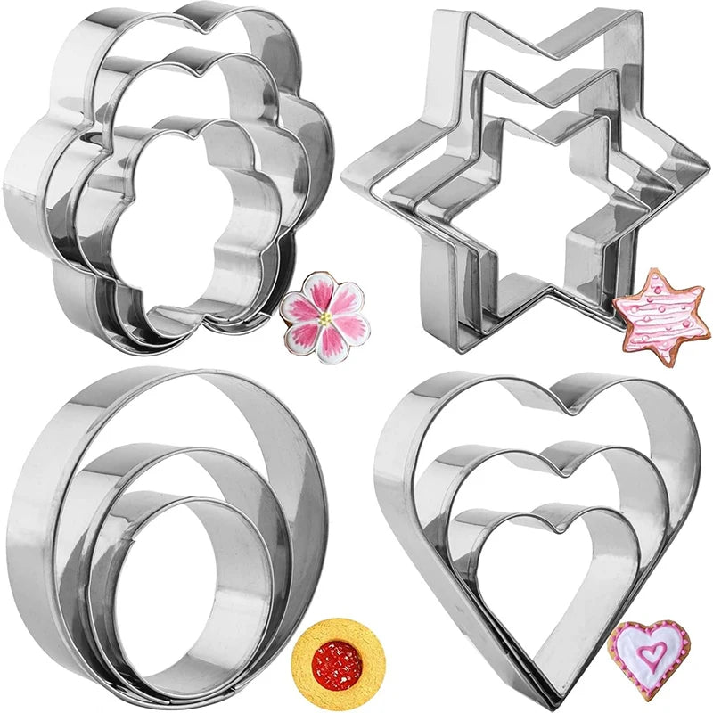 12Pcs Mini Cookie Cutters Set