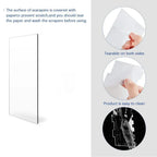 2pcs Acrylic Cake Scraper Set