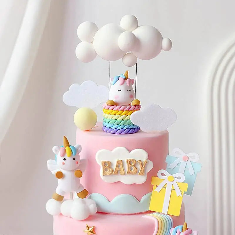 Rainbow Unicorn Cake Decoration