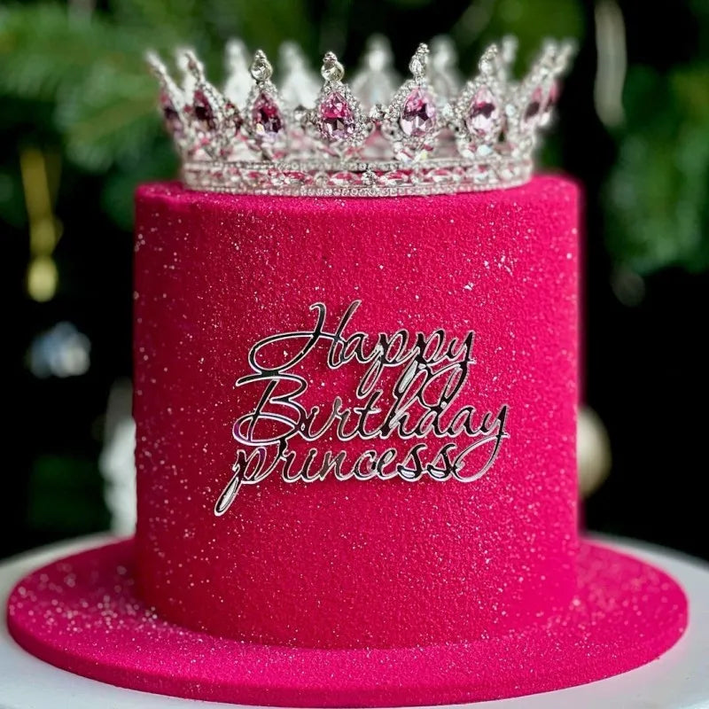 Cake Topper Acrylic for Girls Birthday Party