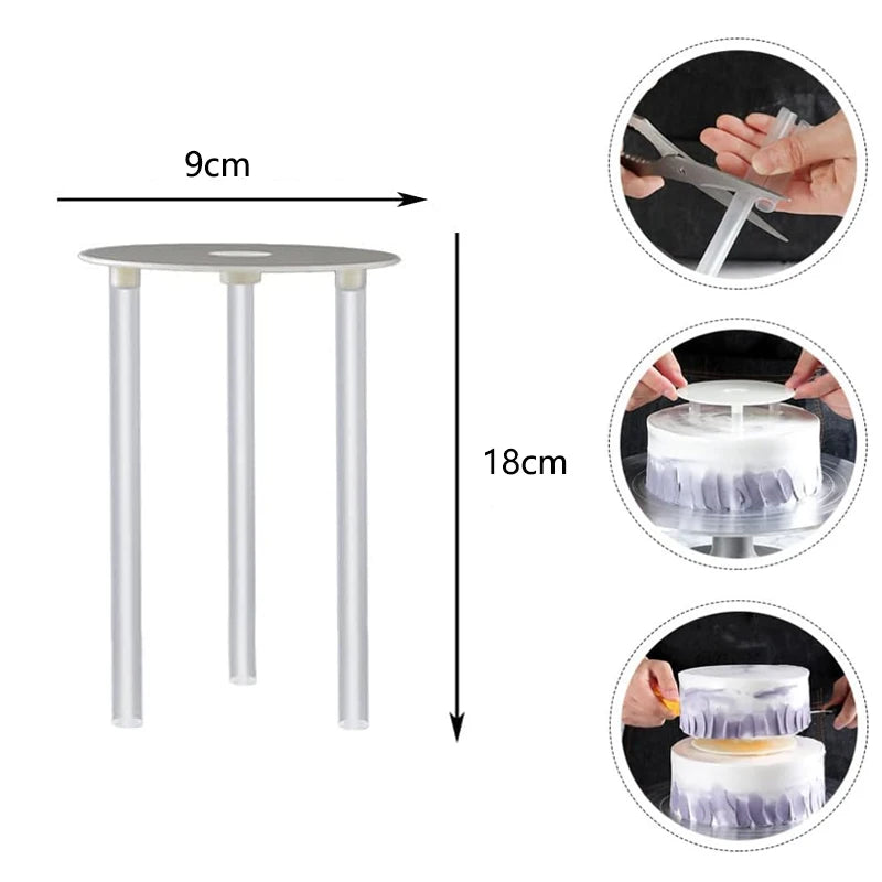 Cake layer support frame