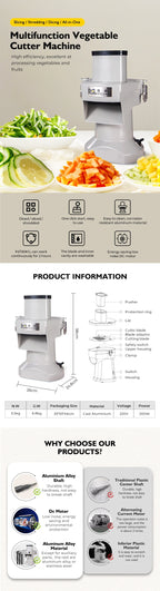 Electric Vegetable Cutter Machine