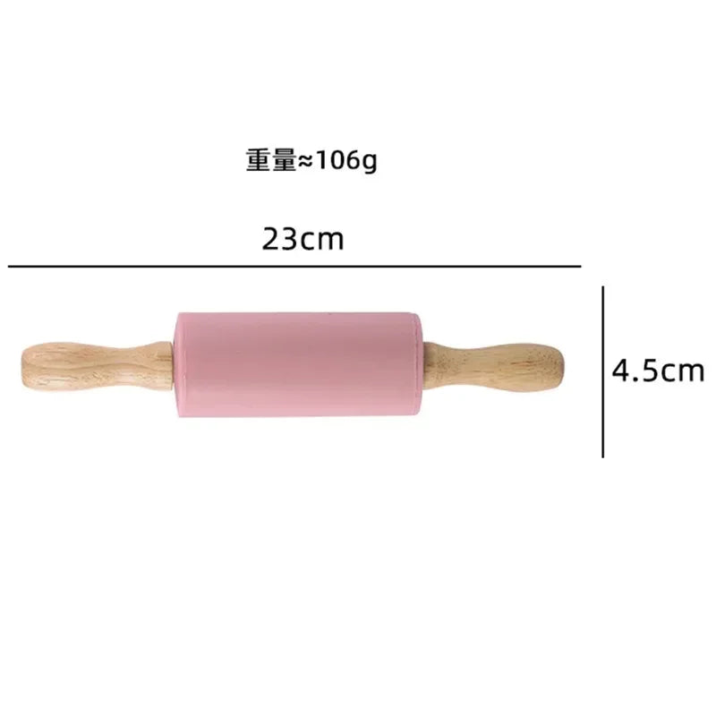3pcs 23cm Mini Silicone Rolling Pin