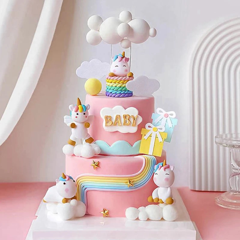 Rainbow Unicorn Cake Decoration