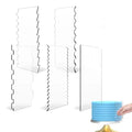 2pcs Acrylic Cake Scraper Set