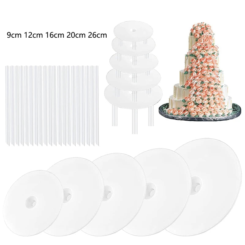 Cake layer support frame