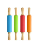 3pcs 23cm Mini Silicone Rolling Pin