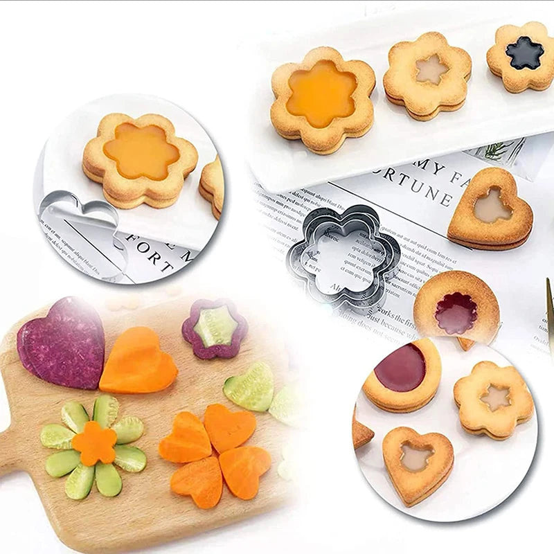 12Pcs Mini Cookie Cutters Set