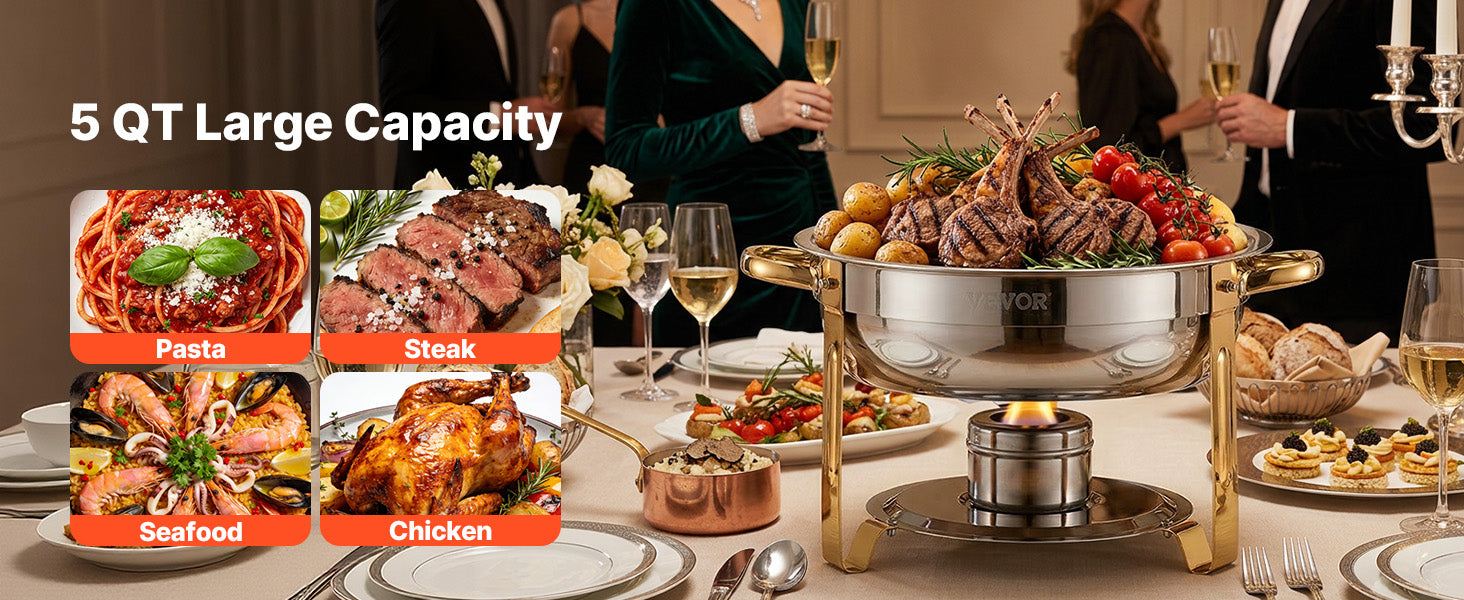 4 Pack Chafing Dish Buffet Set
