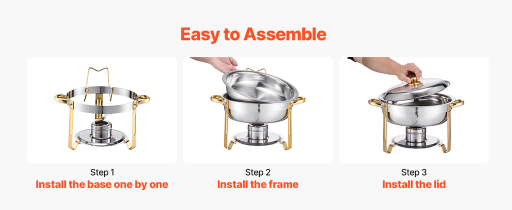 4 Pack Chafing Dish Buffet Set